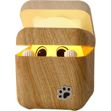 Veilleuse Chat Rechargeable à Activation Sonore 3 Modes (1/5)