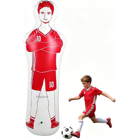 Mannequin gonflable pour entraînement de football, sac de frappe mural, sac de frappe, colonne de boxe, sacs de sable pour coups de pied, dribbles, exercices (1/5)