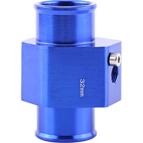 Adaptateur de capteur de température de tuyau de joint de température d'eau de voiture universel en métal bleu de 32 mm de Zoternen (1/5)