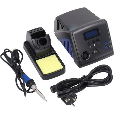 Station de soudage 80W 230V avec fer à souder, boîtier ABS, transformateur tout cuivre, température constante, prise UE, kit complet (1/5)