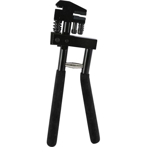 Pinza 2 in 1 per crimpatura e punzonatura, pinza per punzonatura metalli Ø5 mm, pinza per crimpatura, pinza per crimpatura lamiera per riparazioni di carrozzeria (nera)