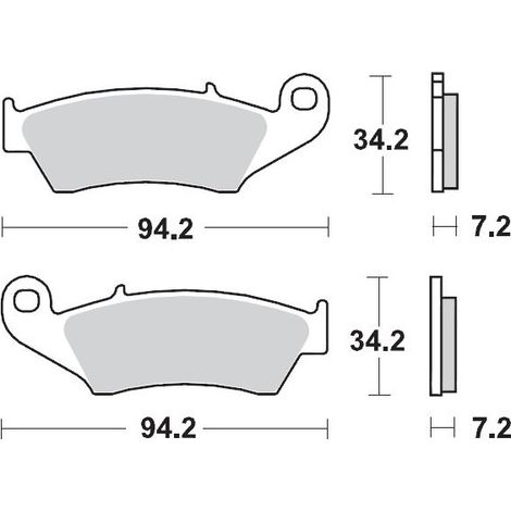 PASTILLAS DE FRENO MOTO-MASTER KH185 / KH389 SINTER METAL ENDURO: 21 (NITRO) BETA RR 2T 125/200 '19-, RR 2T 250/300 '13-, RR 4T 350/390 '11-'21, RR 4T 450 '05-'14, HONDA CR 125/250/500R '95-'07, CRF 2