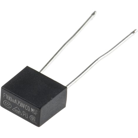 Fusible non réarmable filaire RS PRO, Sortie Radiale, 100mA 250V