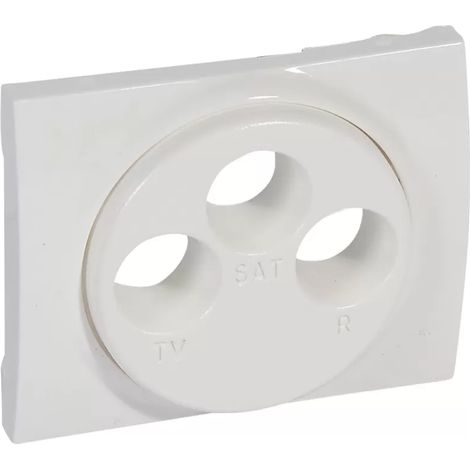 Legrand Antennenabdeckung 771073 Antennen-Steckdose 3-Loch ultrawe (1/2)