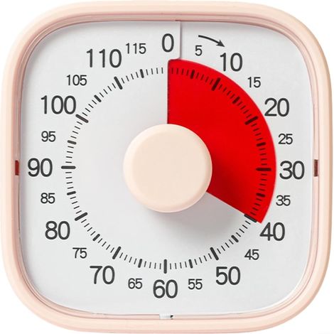 Minuteur visuel 120 minutes compte à rebours alarme silencieuse pour (1/5)