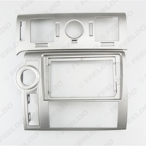 Compatible with the Hummer H2: modification frame for large Android screen with integrated navigation, speaker panel, versatile frame and 9-inch left-hand drive. (1/4)