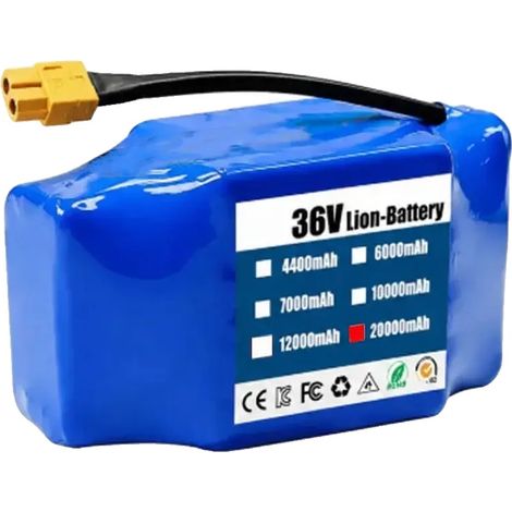 Batterie lithium-ion, capacité de 20000mAh, tension de 36V, 36v 20000mAH-1PCS (1/2)