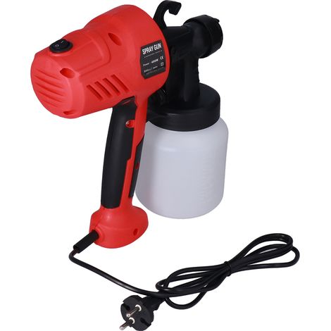 Pistolet à peinture électrique portatif avec réservoir de 800 ml pour travaux de peinture à domicile (UE 250 V) (1/5)