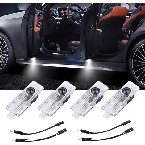 Set of 4 Car Door Light Projector Door Lighting for 1 2 3 4 5 6 7 M X1 X2 X3 X4 X5 X6 X7, Car Entrance Lighting, Door Projectors Entry Lighting Underbody Lighting Car Accessories (1/5)