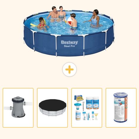 Bestway Bestway Steel Pro Ronde - 396x84 cm - 5-pièces S208 (1/5)