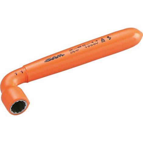 Clé à douille Isolée, SAM, 10 mm, longueur 118 mm ( Prix pour 1 ) (1/3)