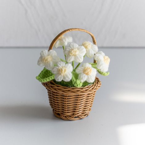1 pièce de tournesol artificiel au crochet, fleur factice, décoration de bureau et murale, pour anniversaire, Fête des Mères, Saint-Valentin. (1/5)