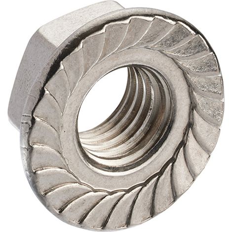 Unifix A2-304 Serrated Flange Nuts M8 x 1.25 (1/2)