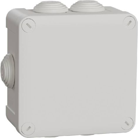 boite de dérivation - avec embouts - 105 x 105 x 55 mm - blanc - schneider electric imt05025 (1/3)