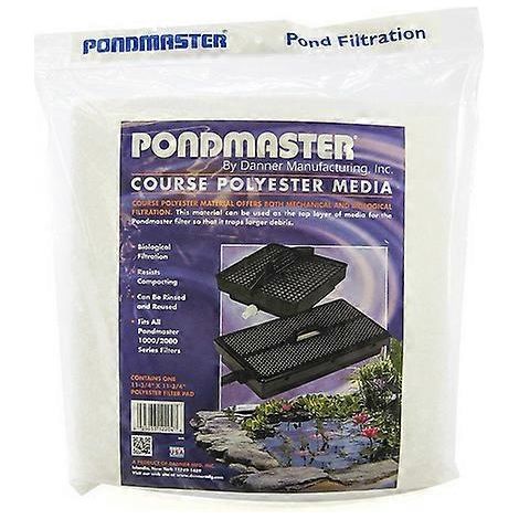 Média filtrant en polyester grossier Pondmaster, 12 pouces de long x 12 pouces de large (1 paquet) (1 paquet)