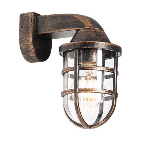 Vintage Outdoor Wall Light Antique Gold IP54 - Joeri (1/4)