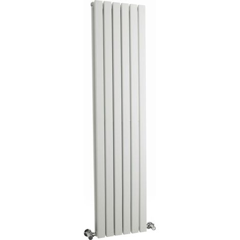 Balterley Edingale Square Vertical Double Panel Radiator, 1500mm x 354mm - Satin White