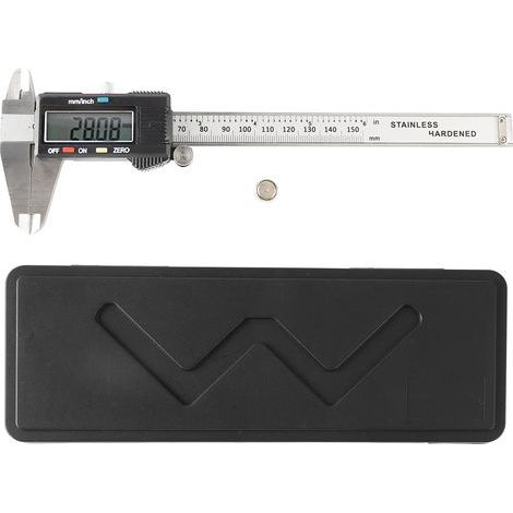 Digitaler elektronischer Messschieber aus Edelstahl, Messbereich 0 bis 150 mm (1/5)