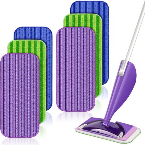 Lingettes de rechange en microfibre Swiffer WetJet pour le nettoyage des parquets lavables recharge 6 (1/5)