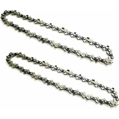 2 Pieces 6 Inch Chains for Mini Portable Chainsaw Rechargeable Saw, Pitch 1/4", Thickness 0.043"/1.1mm, Chain Number 37DL, Effective Cutting Length 15cm, For Woodworking Trimming MUMU