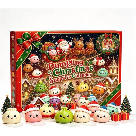 Calendrier de l'Avent Squishy de Noël 2026  emporte-pièces en acier inoxydable Noël, emporte-pièces fantaisie pour biscuits (1/5)
