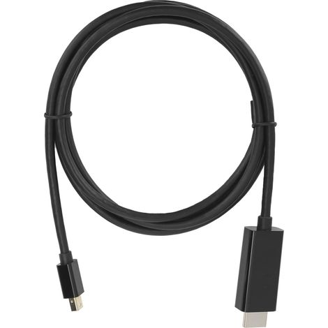 Câble adaptateur mâle-mâle Mini DP HDMI Vidéo Accessoires ordinateur TV B0203 Noir (1/5)