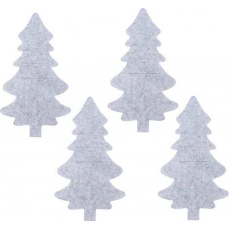 Ensemble de 8 pochettes à couverts, porte-couverts sur le thème de Noël, vaisselle élégante, décorations de fêtes. (1/5)