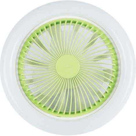 Ventilatore da soffitto a doppia funzione con lampada E27, 3-regolazione della velocità, modello piccolo, con illuminazione per la camera di un bambino o camera da letto. (1/5)