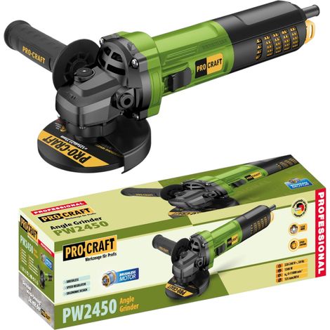 Procraft PW2450 Winkelschleifer 1300 Watt 125 mm Brushless