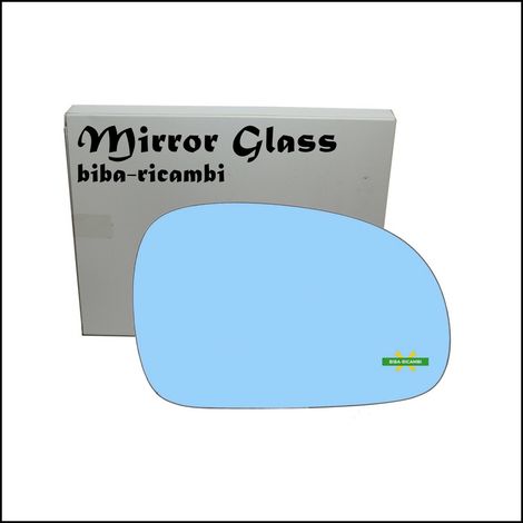Vetro specchio nudo adesivo blue lato dx-passeggero per peugeot 406 19952005