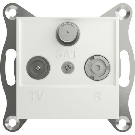 Schneider Electric TV-, Radio-, SAT-Steckdose Asfora Weiß (RAL 9003) EPH3570121D 1 St. (1/5)