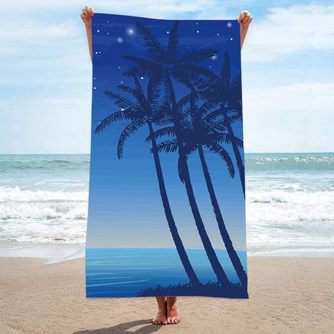 Strandtuch, ultrafeines, saugfähiges Strandtuch aus Fasern, bedrucktes Handtuch, Strandmatte