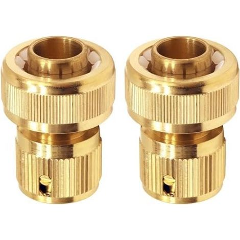 Set mit 2 Schlauchverbindern (19 mm) für Gartenarbeit, Bewässerung im Haushalt und Autowäsche – 2 Stück (1/5)
