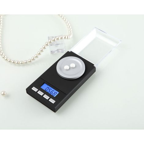 Balance de Precision Milligrammes 20 x 0.001g Mini Balance de Bijoux Professionnelle, Balance de Cuisine avec étui, Pince à épiler, Plateau (1/3)