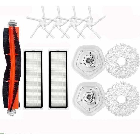Ersatzteilset für den Saugroboter Dreame Bot W10/W10 Pro: 1 rotierende Bürste, 2 Filter, 4 Seitenbürsten, 2 Reinigungstücher, 2 Wischmopphalter. Komplettes Wartungsset. (1/5)