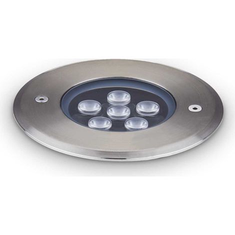 Lampada Da Incasso Moderna Floor Alluminio Cromo Led 6W 3000K Luce Calda (1/3)