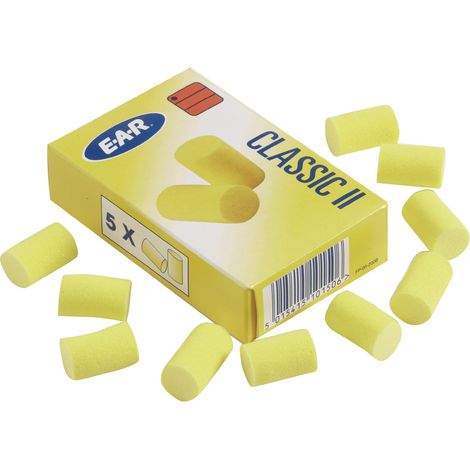 Bouchons d'oreilles Classic II, Modèle : 50 unités de 5 paires dans la boîte (1/3)