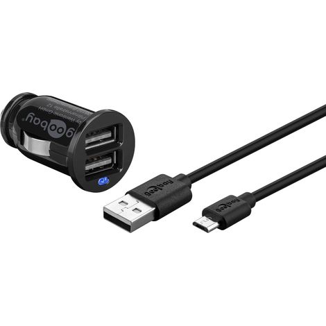 Goobay 71692 cargador de dispositivo móvil Universal Negro Encendedor de cigarrillos Auto
