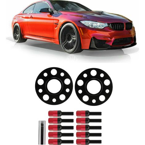 20-mm-Spurverbreiterungssatz für BMW 5er G30 G31 X1 X5 G05 Mini (07706-20(2)) (inkl. Schaumstoffschutz) Rot (1/5)