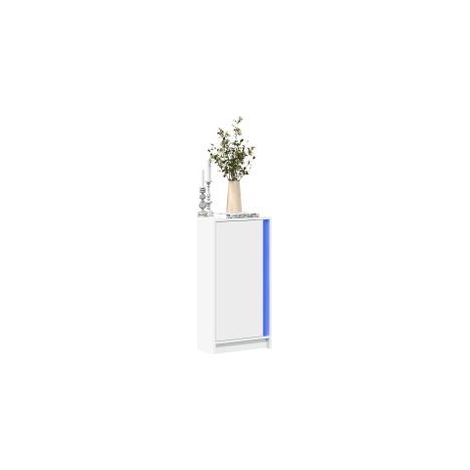 Buffet avec LED blanc 42,5x34x85 bois d'ingénierie (1/5)