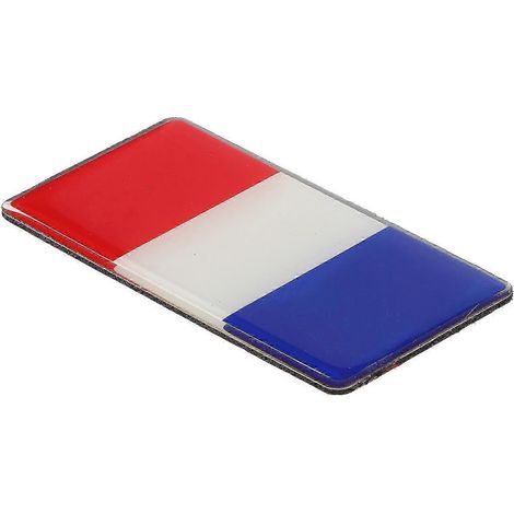 Autocollants drapeau français compatibles avec les voitures, lot de 5 autocollants en vinyle imperméables, autocollants rectangulaires pour pare-chocs et vitres (1/4)