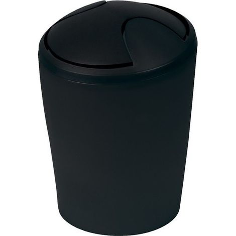 Papelera basculante MOVE 2L Negro Spirella