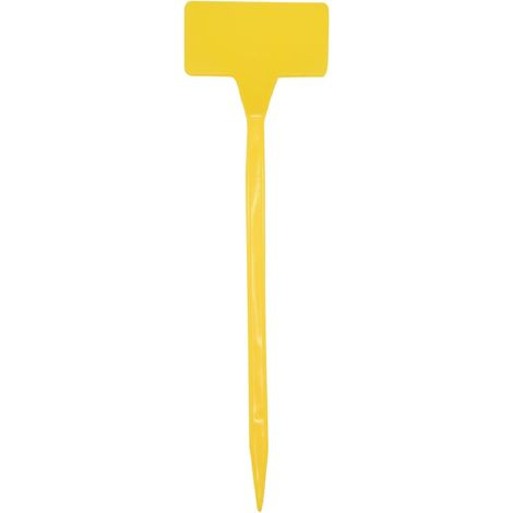 50 - Étiquette Plante - Support Bonsaï - Identification Jardinage - Résistant Extérieur - Jaune - 30x9cm (1/5)