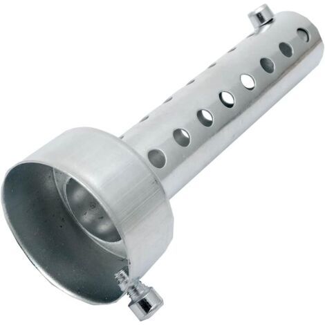 45mm Silencieux pour moto universel pour pot d'échappement de moto silencieux déflecteur silencieux court, Argent (1/4)
