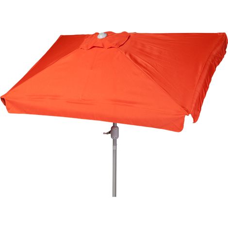Schirm 120x190cm 38mm Rohr terracotta Aluminium/Textil