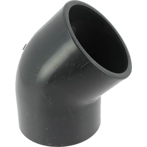 Coude PVC pression femelle-femelle 45° Ø110