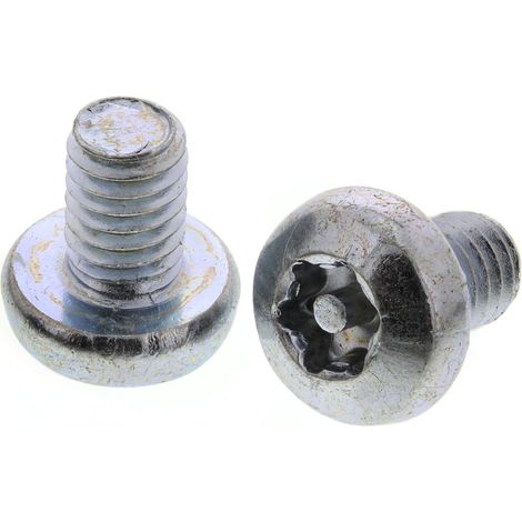 Vis de sécurité inviolable, M4 x 6mm, tête Cylindrique, en Acier ( Prix pour Sachet de 100 )