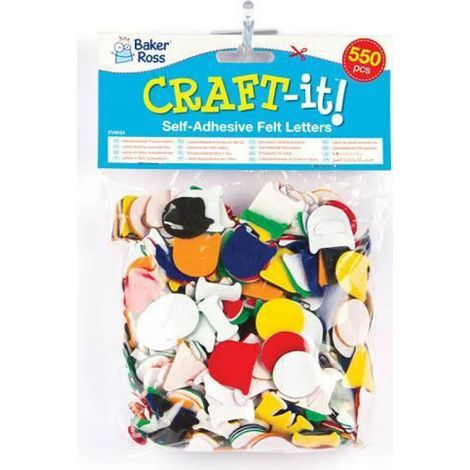 Lot de 550 Lettres de l'Alphabet Autocollantes en Feutrine - Apprendre l'alphabet tout en s'amusant (1/4)