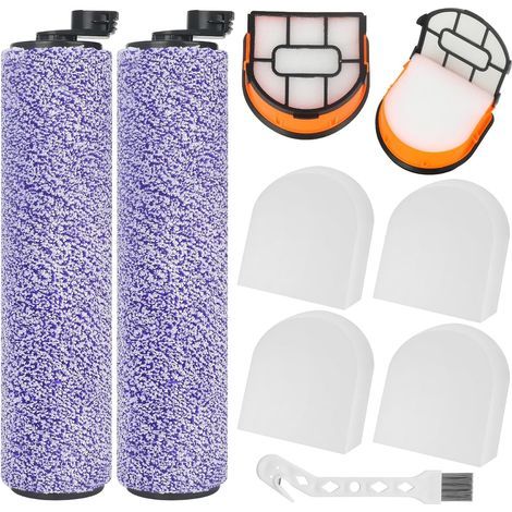 Kit de brosses et filtres pour aspirateur Shark AW201 WD201, comprenant 2 brosses rotatives, 2 filtres, 4 mousses filtrantes et 1 brosse de nettoyage. (1/5)