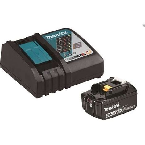 Makita - Conjunto de cargador de 9 A y 1 batería Li-Ion LXT de 18 V y 3,0 Ah 1914J5-6